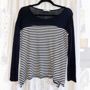 Black and white stripe long sleeve